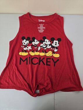 B22 Disney Kids' Red Mickey Graphic Tank Top